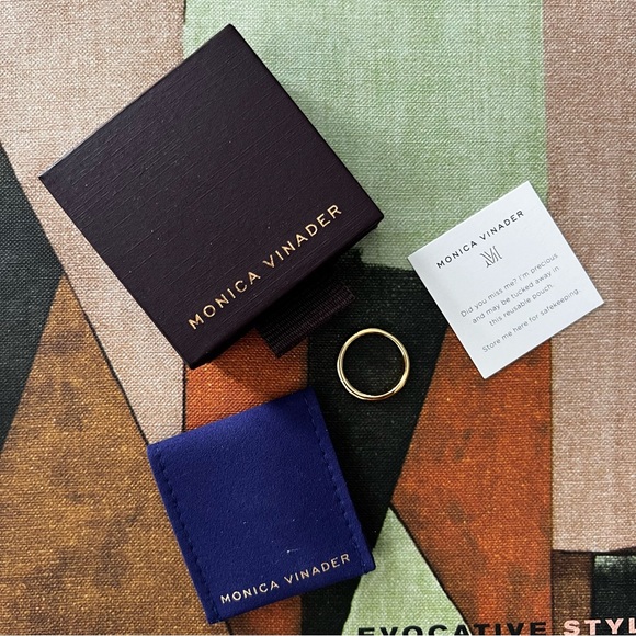 18K Gold Vermeil Nura Reef Stacking Ring - Picture 14 of 16